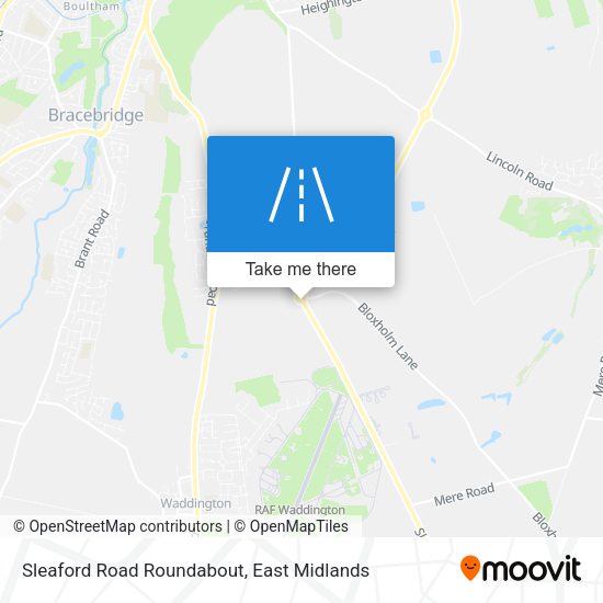 Sleaford Road Roundabout map