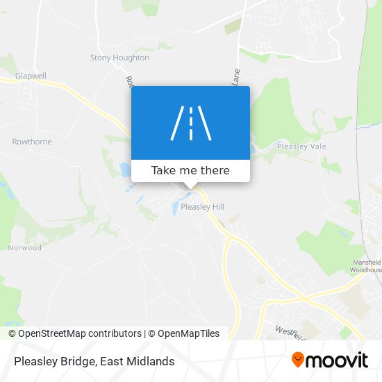 Pleasley Bridge map