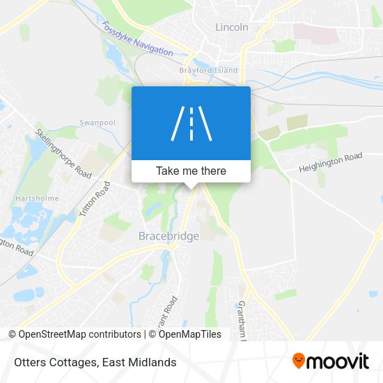 Otters Cottages map