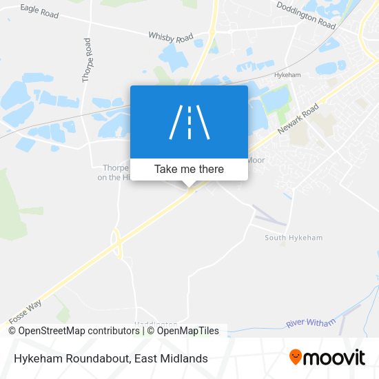 Hykeham Roundabout map