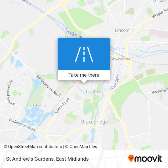 St Andrew's Gardens map