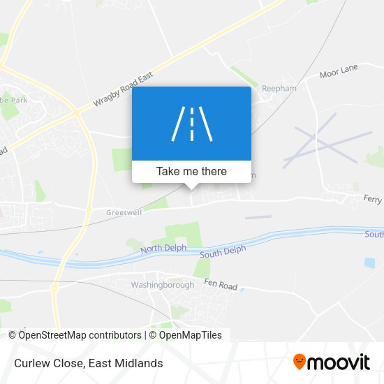 Curlew Close map