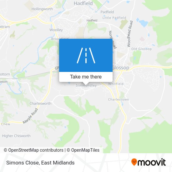 Simons Close map