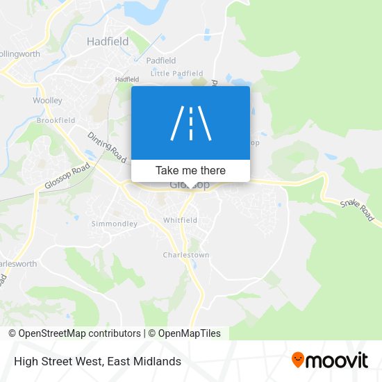 High Street West map