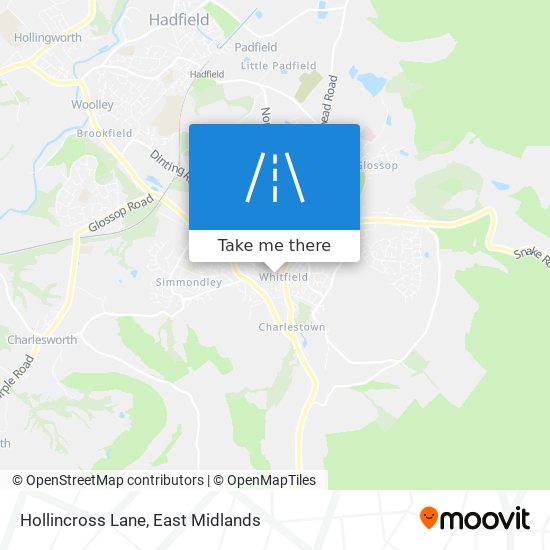 Hollincross Lane map