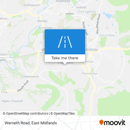 Werneth Road map