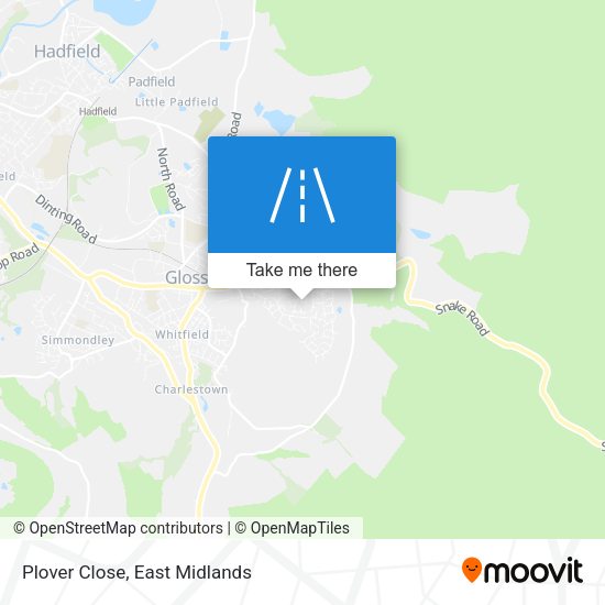 Plover Close map