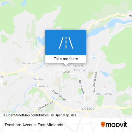 Evesham Avenue map