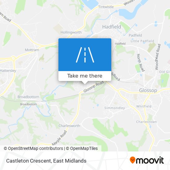 Castleton Crescent map