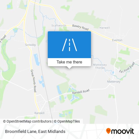 Broomfield Lane map