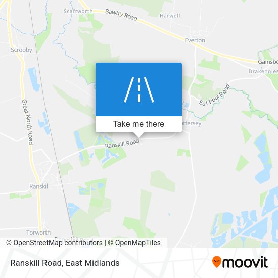 Ranskill Road map
