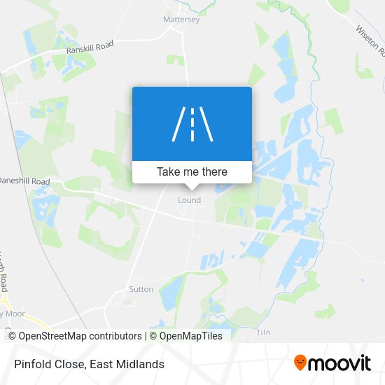 Pinfold Close map