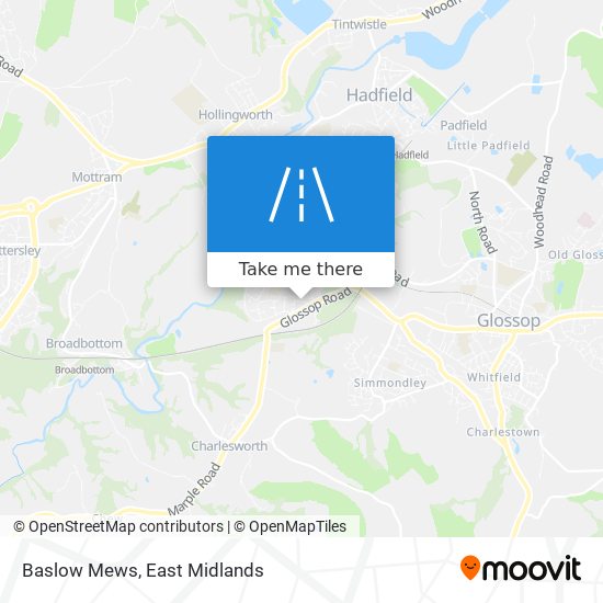Baslow Mews map