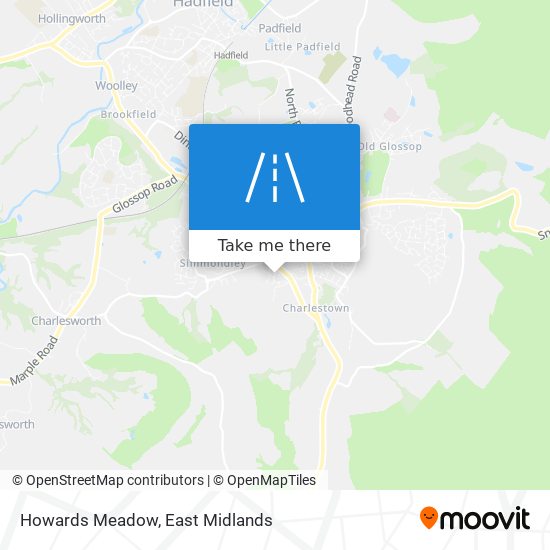 Howards Meadow map