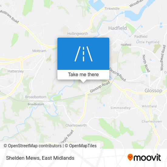 Shelden Mews map