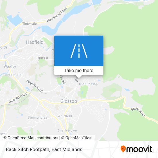 Back Sitch Footpath map