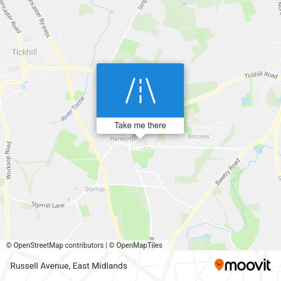 Russell Avenue map