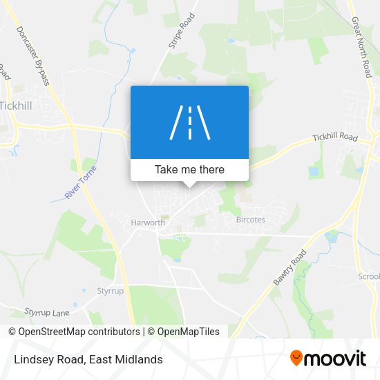 Lindsey Road map