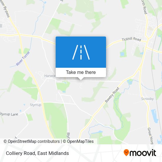 Colliery Road map