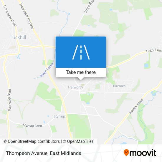 Thompson Avenue map