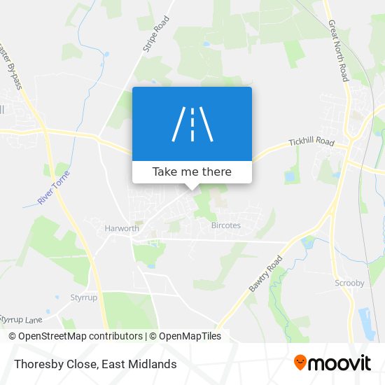 Thoresby Close map