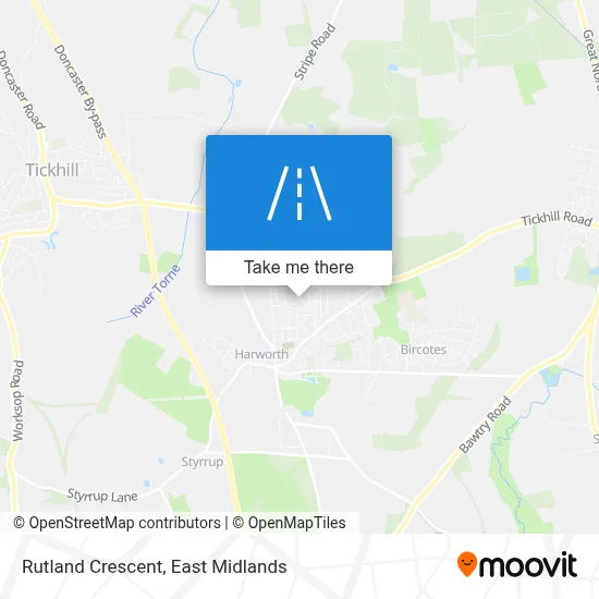 Rutland Crescent map