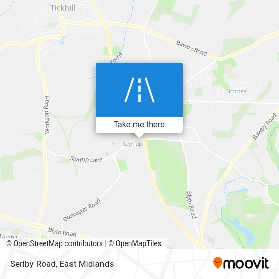 Serlby Road map