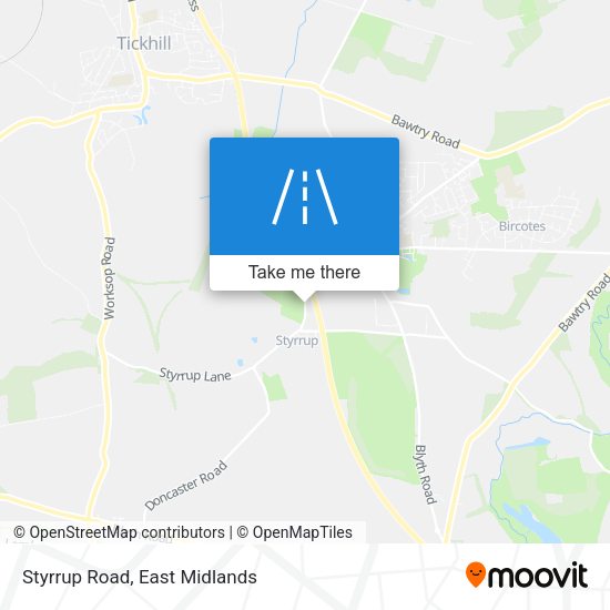 Styrrup Road map