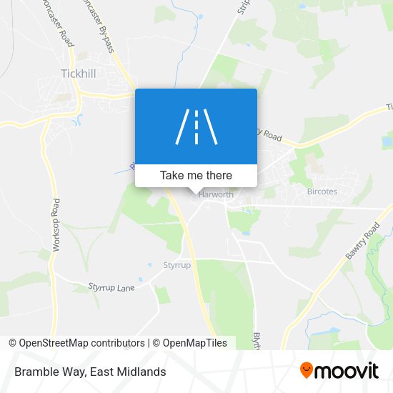 Bramble Way map