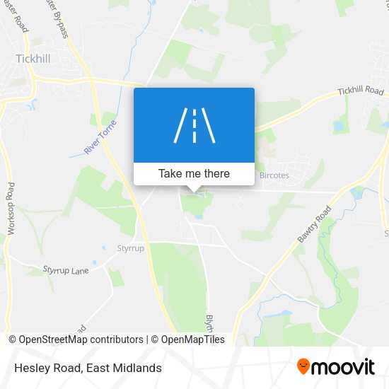 Hesley Road map