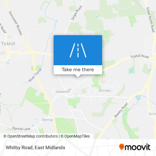 Whitby Road map