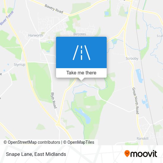 Snape Lane map