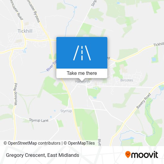 Gregory Crescent map