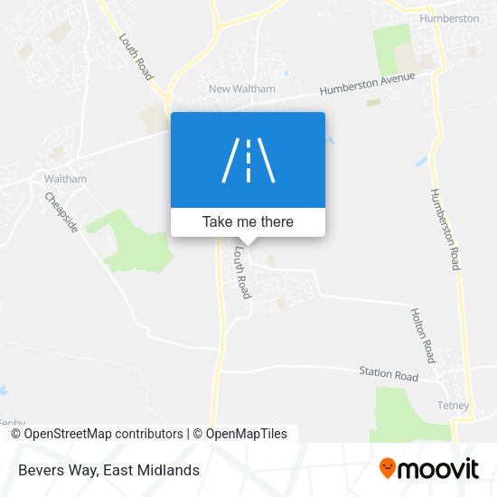 Bevers Way map