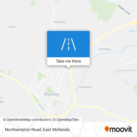 Northampton Road map