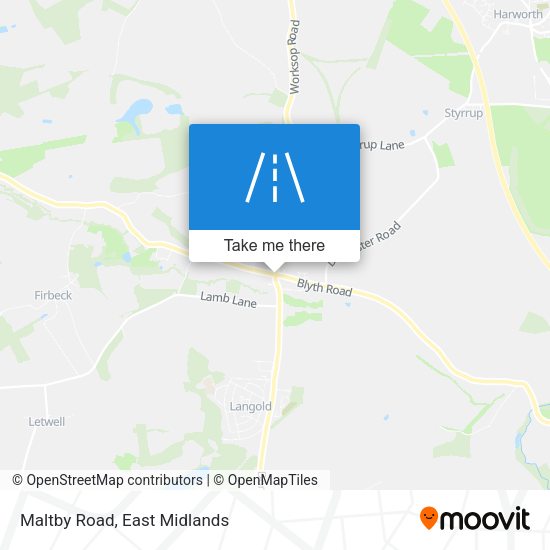 Maltby Road map