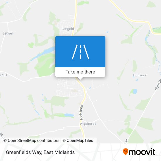 Greenfields Way map