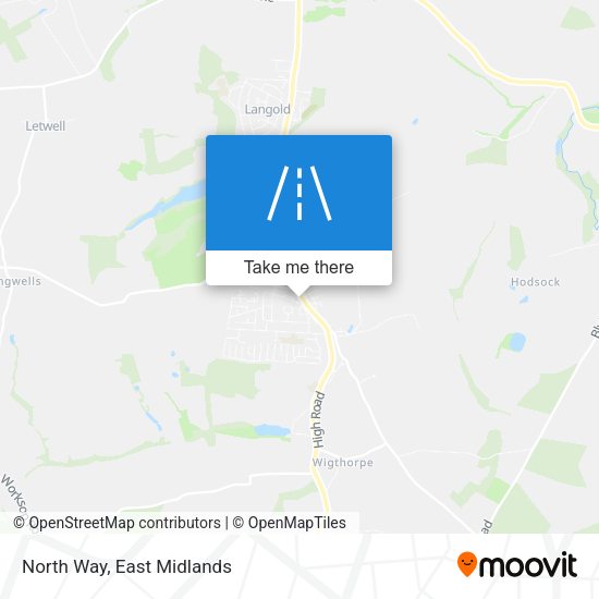 North Way map
