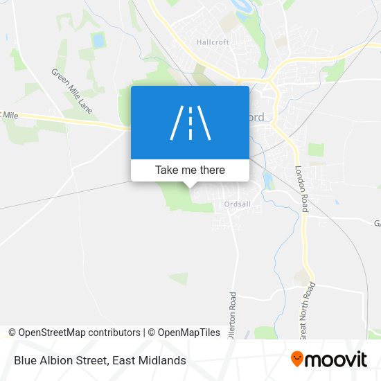 Blue Albion Street map