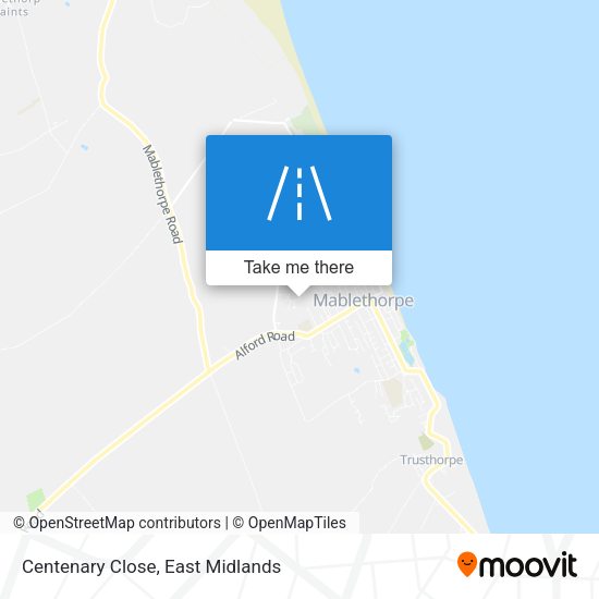 Centenary Close map