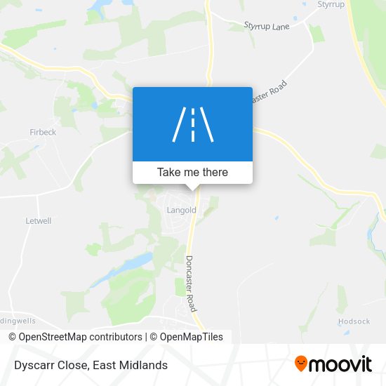 Dyscarr Close map