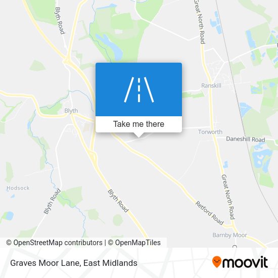 Graves Moor Lane map