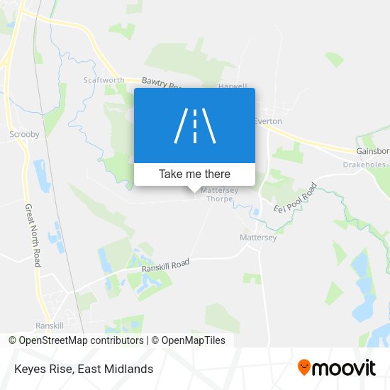 Keyes Rise map
