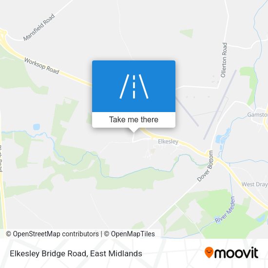 Elkesley Bridge Road map