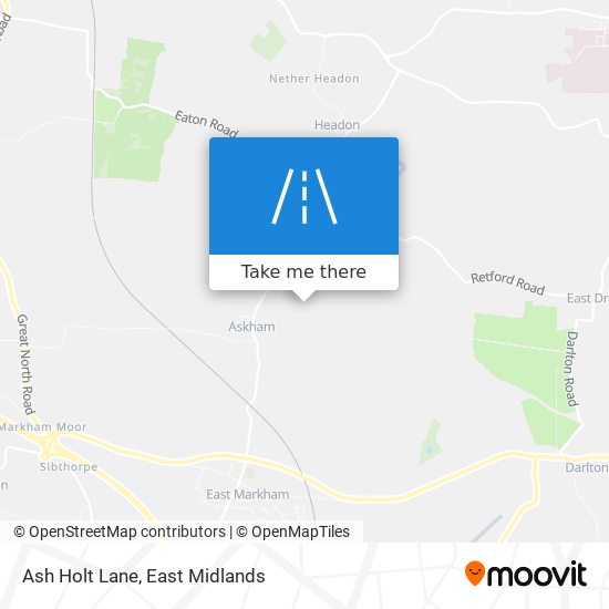 Ash Holt Lane map