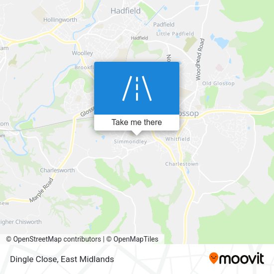 Dingle Close map