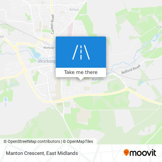 Manton Crescent map