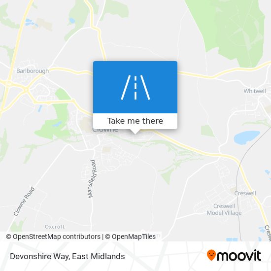 Devonshire Way map