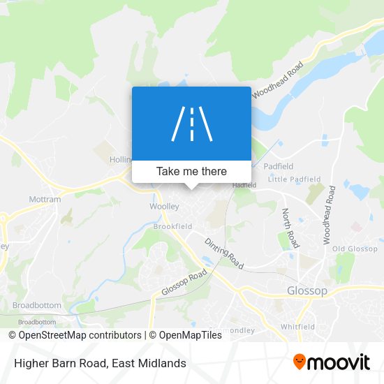 Higher Barn Road map