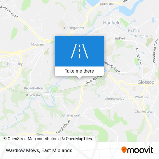 Wardlow Mews map